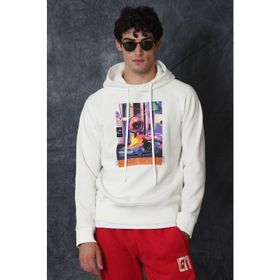 Lufian General Kırık Beyaz Erkek Sweatshirt