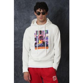 Lufian General Kırık Beyaz Erkek Sweatshirt