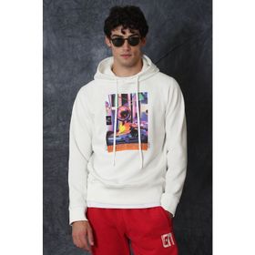 Lufian General Kırık Beyaz Erkek Sweatshirt