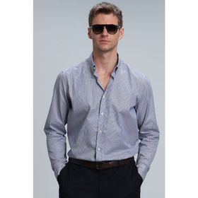 Lufian Getz Lacivert Regular Fit Basic Erkek Gömlek