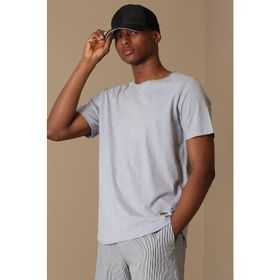 Lufian Junya Açık Gri Basic Erkek T-shirt