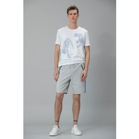 Lufian Klausı Modern Grafik Beyaz Erkek T-shirt