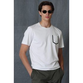 Lufian Klausı Modern Grafik Beyaz Erkek T-shirt