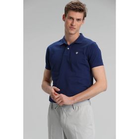 Lufian Laon Spor Polo Açık Lacivert Erkek T-Shirt