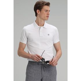 Lufian Laon Spor Polo Beyaz Erkek T-Shirt