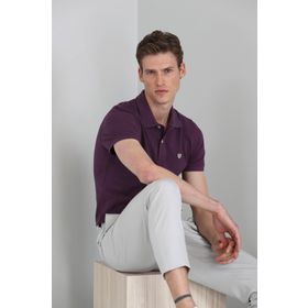 Lufian Laon Spor Polo Bordo Erkek T-Shirt