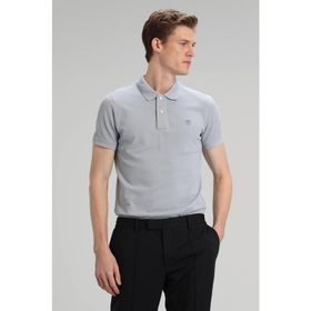 Lufian Laon Spor Polo Gri Erkek T-Shirt