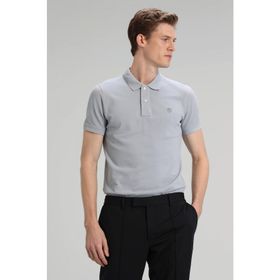 Lufian Laon Spor Polo Gri Erkek T-Shirt
