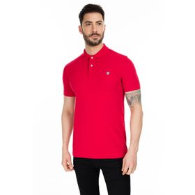 Lufian Laon Spor Polo Kırmızı Erkek T-Shirt
