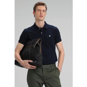 Lufian Laon Spor Polo Koyu Lacivert Erkek T-Shirt