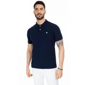 Lufian Laon Spor Polo Koyu Lacivert Erkek T-Shirt