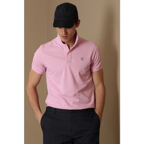 Lufian Laon Spor Polo Koyu Pembe Erkek T-Shirt