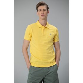 Lufian Laon Spor Polo Sarı Erkek T-Shirt