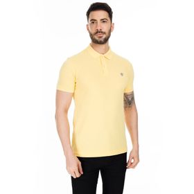 Lufian Laon Spor Polo Sarı Erkek T-Shirt