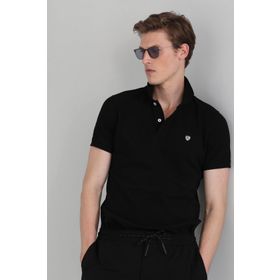 Lufian Laon Spor Polo Siyah Erkek T-Shirt