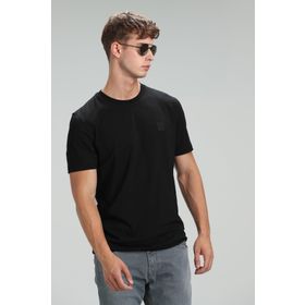 Lufian Pablo Modern Grafik 111020144 Siyah Erkek T-shirt