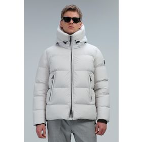 Lufian Tommy 112120180 Taş Kapüşonlu Kaz Tüyü Erkek Mont