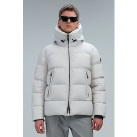 Lufian Tommy 112120180 Taş Kapüşonlu Kaz Tüyü Erkek Mont