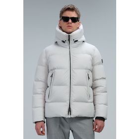 Lufian Tommy 112120180 Taş Kapüşonlu Kaz Tüyü Erkek Mont