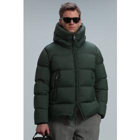 Lufian Tommy 112120180 Yeşil Kaz Tüyü Erkek Mont