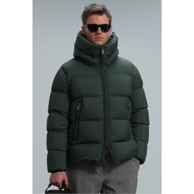 Lufian Tommy 112120180 Yeşil Kaz Tüyü Erkek Mont