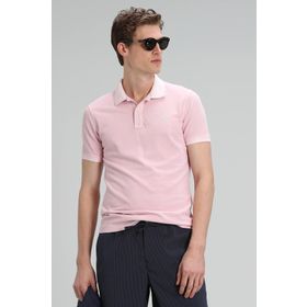 Lufian Vernon Spor Polo Açık Pembe Erkek T-Shirt
