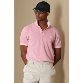 Lufian Vernon Spor Polo Açık Pembe Erkek T-Shirt