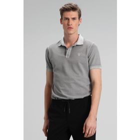 Lufian Vernon Spor Polo Gri Erkek T-Shirt