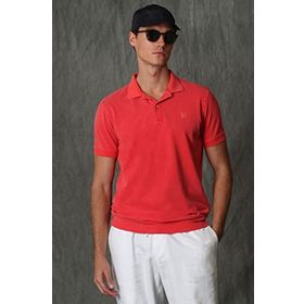 Lufian Vernon Spor Polo Yaka Erkek Mercan Erkek T-shirt