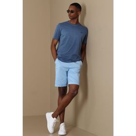 Lufian Zegler Slim Fit Mavi Spor Erkek Chino Şort