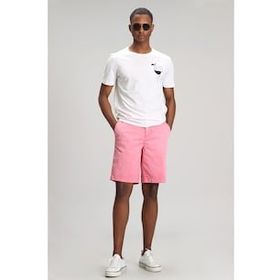 Lufian Zegler Slim Fit Turuncu Spor Erkek Chino Şort
