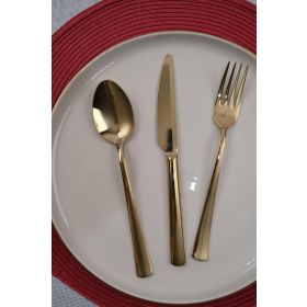 Lugga Nida Gold 18 Parça 6 Kişilik Çatal Kaşık Bıçak Seti