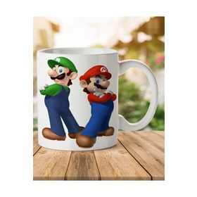 Luigi Mario Porselen Kupa Bardak