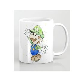 Luigi Mario Porselen Kupa Bardak