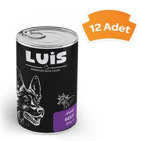 Luis 12x400 gr Parça Dana Etli Soslu Köpek Konservesi