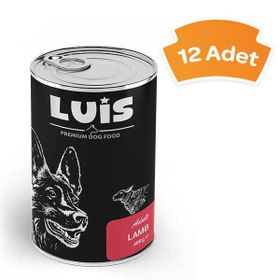 Luis 12x400 gr Parça Kuzu Etli Soslu Köpek Konservesi