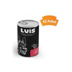 Luis 12x400 gr Parça Kuzu Etli Soslu Köpek Konservesi