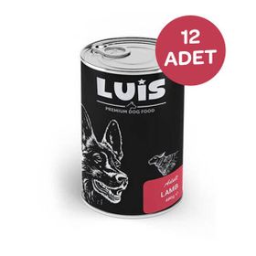 Luis 12x400 gr Parça Kuzu Etli Soslu Köpek Konservesi