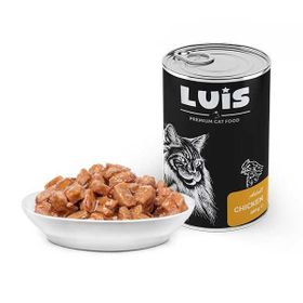 Luis 12x400 gr Parça Tavuk Etli Soslu Kedi Konservesi