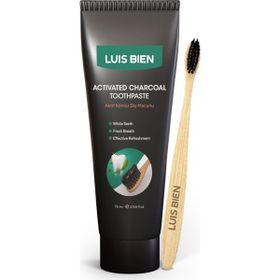 Luis Bien Aktif Karbon Diş Temizleme Macunu 75 ml + Bambu Diş Fırçası Set