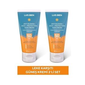 Luis Bien Leke Karşıtı SPF 50+ 2x50 ml Yüksek Korumalı Nemlendirici Güneş Kremi