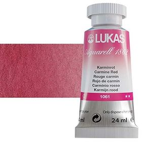 Lukas 1862 Aquarell Karmin Kırmızı 24 ml Sulu Boya