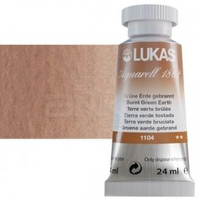 Lukas Aquarell 1862 1104 Burnt Green Earth Seri 2 Artist 24 ml Sulu Boya