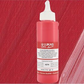 Lukas Liquid Cadmium Koyu Kırmızı 250ml Akrilik Boya