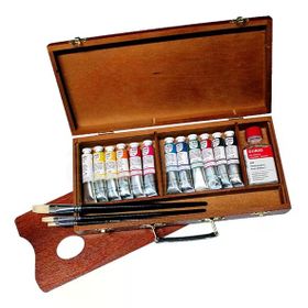 Lukas Studio 6057 Beechwood Box Ahşap Kutu Yağlı Boya Seti