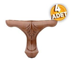 Lukens Kahverengi 14 cm Ahşap Desenli Baza Ayağı