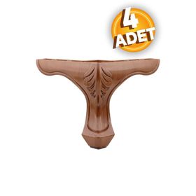 Lukens Kahverengi 14 cm Ahşap Desenli Baza Ayağı