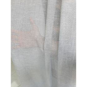Lüks House Lüks Keten Görünümlü Pilesiz Etek Kurşunlu Gri Rengi 400x260 cm Tül Perde