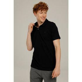 Lumberjack 101079295 2M CT953 Siyah Erkek Polo Yaka Baskılı T-Shirt