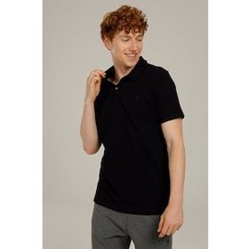 Lumberjack 101079295 2M CT953 Siyah Erkek Polo Yaka Baskılı T-Shirt